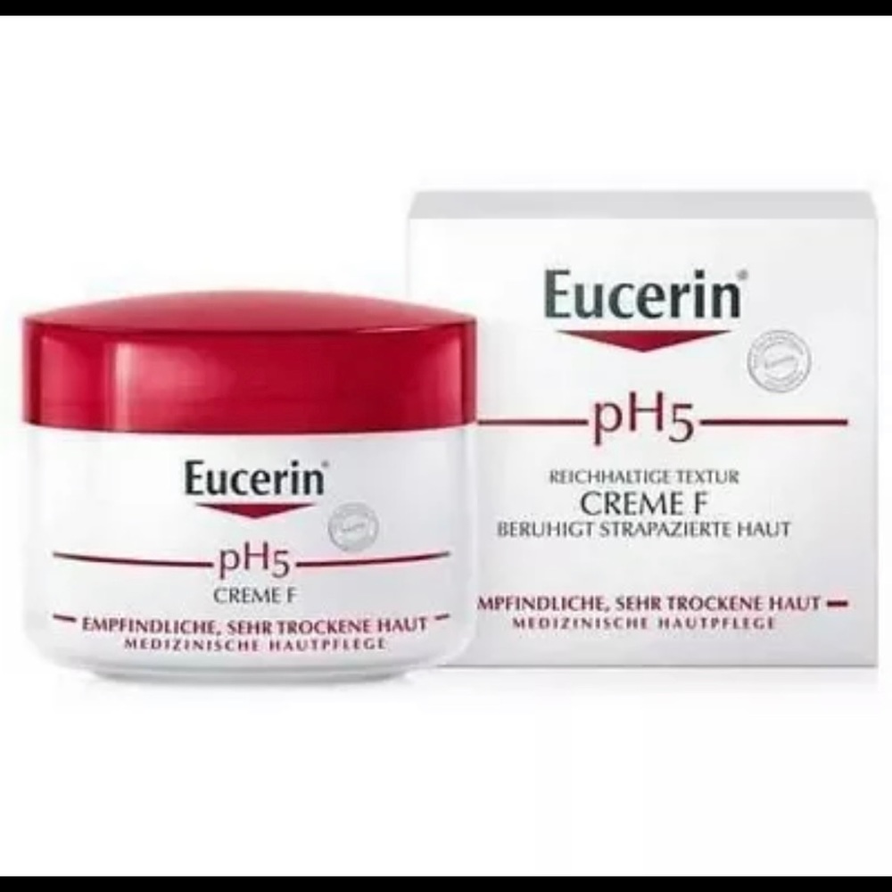 EUCERIN PH5 FACE CREAM FOR DRY SENSITIVE SKIN 75ML. NEW 24-hour Hydration